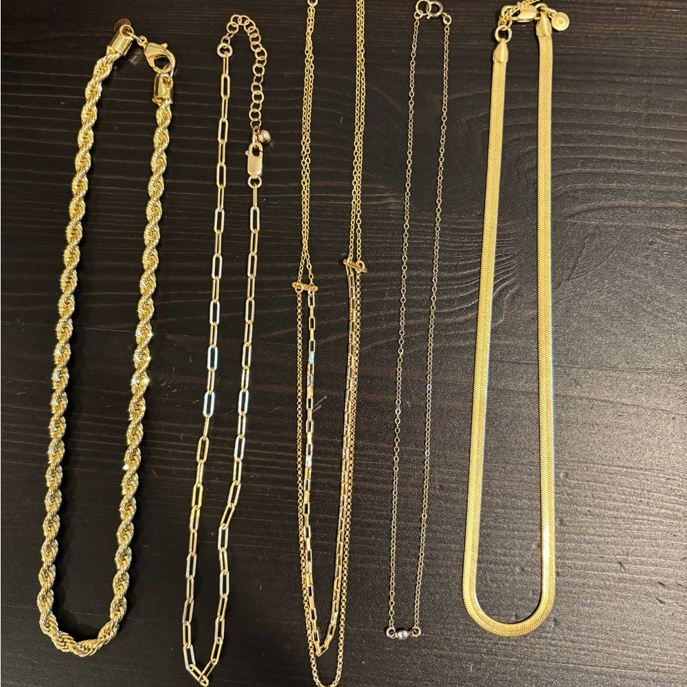 Elegant Gold Necklace Set